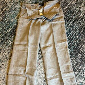 Talbots Signature Beige Linen Pants Size 8